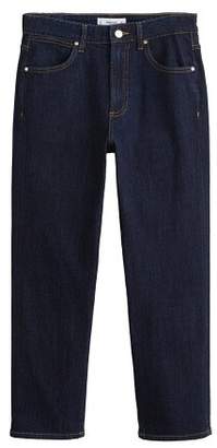 MANGO Straight cropped jeans