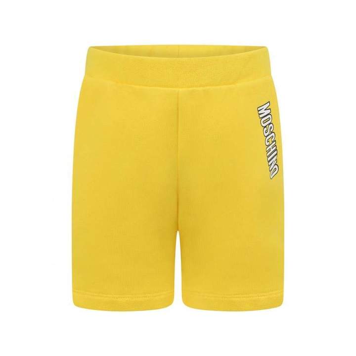 Boys Yellow Fleece Shorts