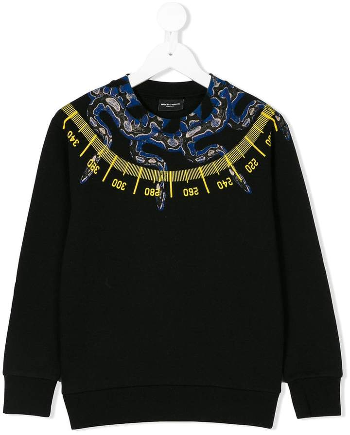 Marcelo Burlon County Of Milan Kids snake print sweatshirt
