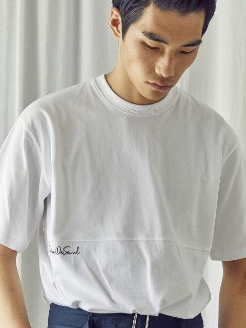 [Unisex] Simple Incision T-Shirt White