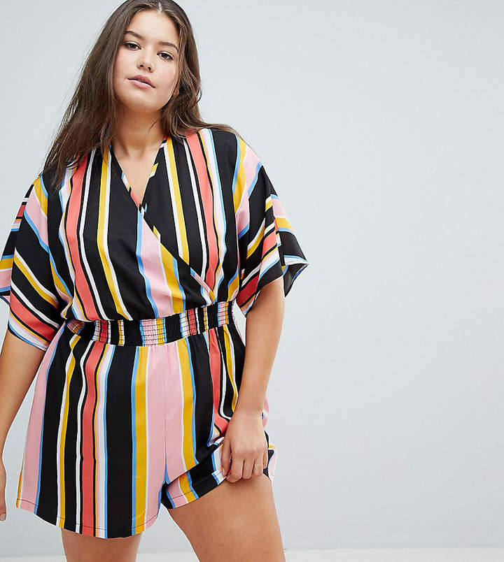 Influence Plus Stripe Romper
