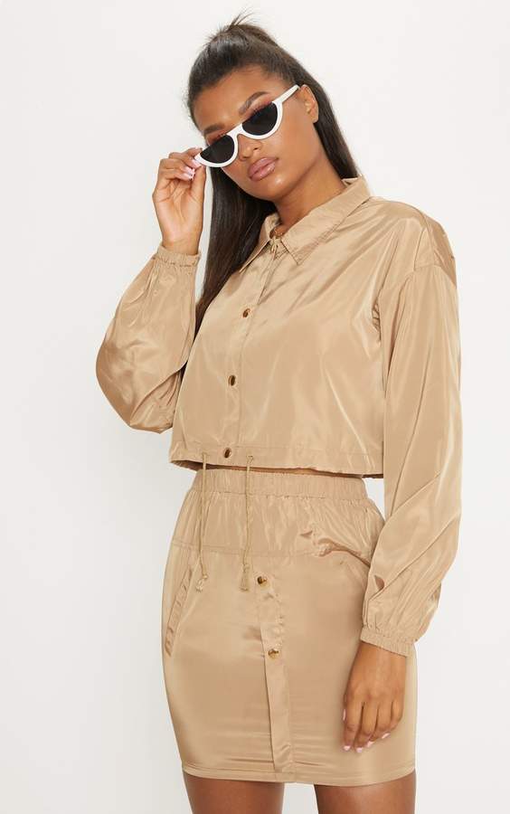 Camel Shell Suit Jacket