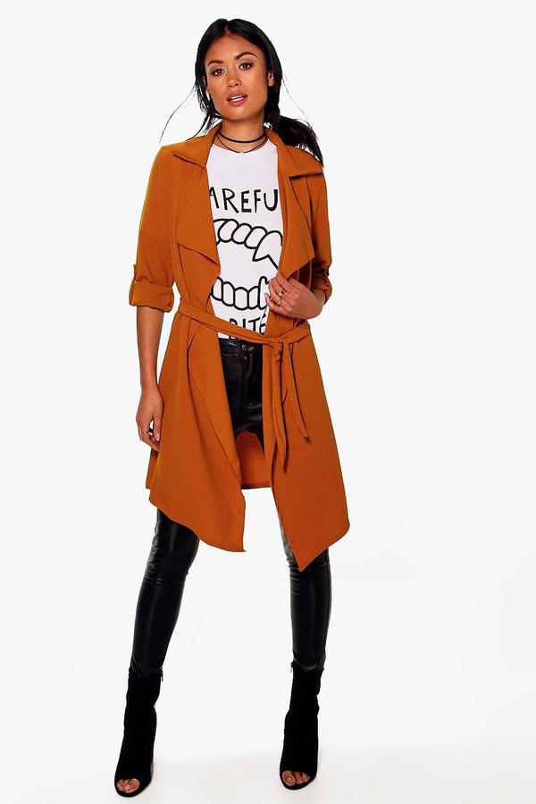 Maisie Waterfall Belted Trench