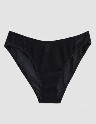 Black animal sheer mesh elastic waist panties zombies