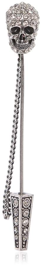 Schädelstecker Mit Kette Und Kristalle