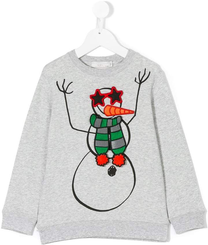 snowman print sweatshirt