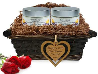 Pure Energy Apothecary Supreme Sensation Pure Aromatherapy Birthday Gift Basket