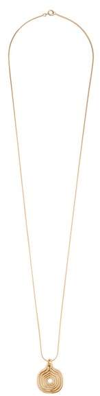 FERNANDO JORGE Parallele cushioned lines Yellow-gold necklace