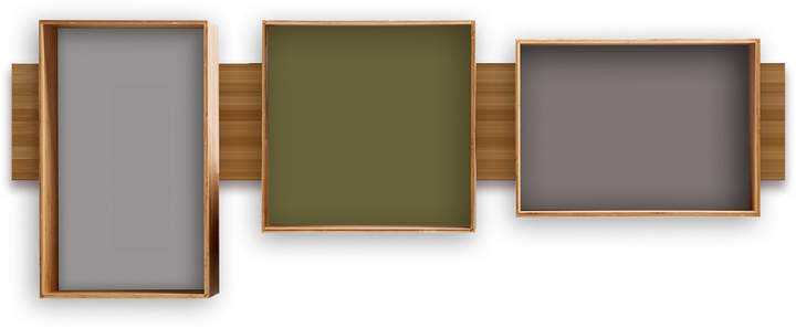 We Do Wood ApS We do wood - SJ Bookcase Midi (olive, cool grey, dark grey)