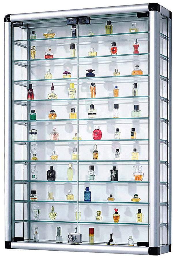 Sammlervitrine mit Schloss