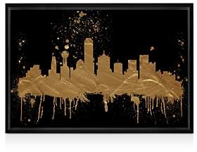 Dallas Skyline Wall Art, 30 x 20