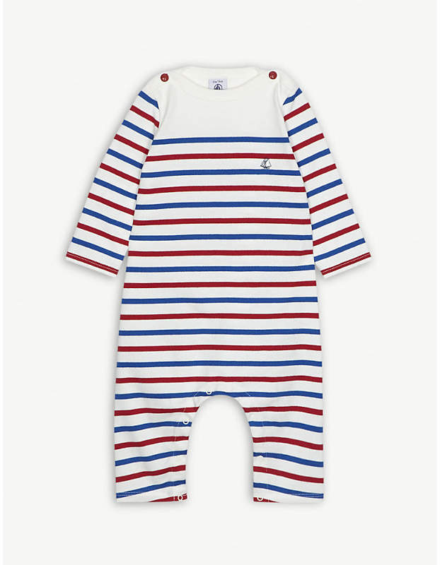 Striped cotton all-in-one 3-24 months