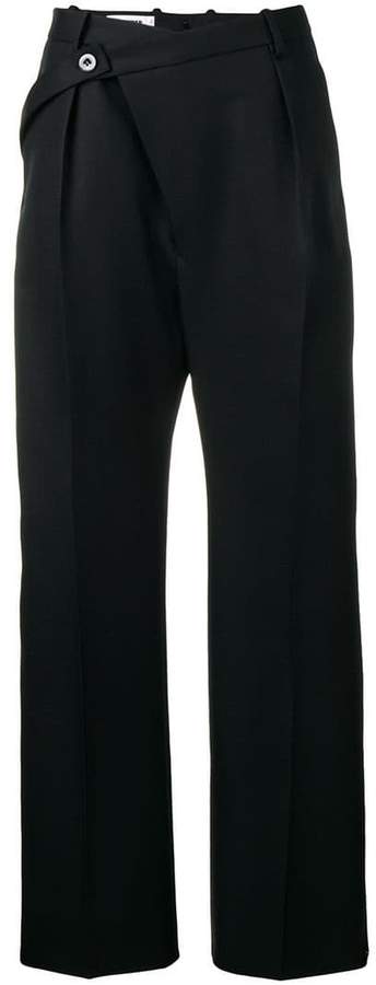 tailored wide leg trousers
