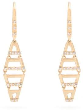 Diamond & yellow-gold earrings