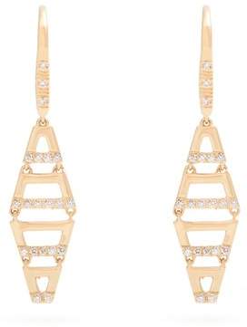 Diamond & yellow-gold earrings