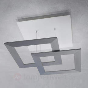 Harmonische LED-Deckenlampe Zen 80 cm alu