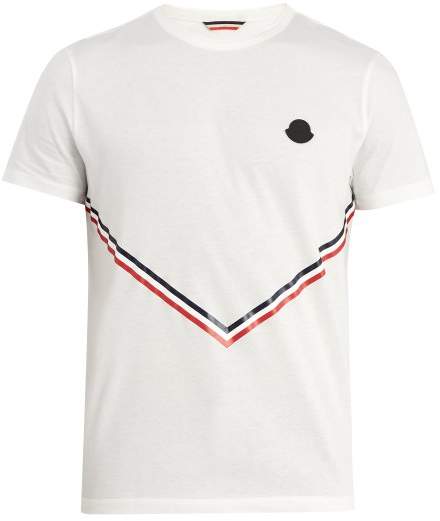 Stripe-print cotton T-shirt