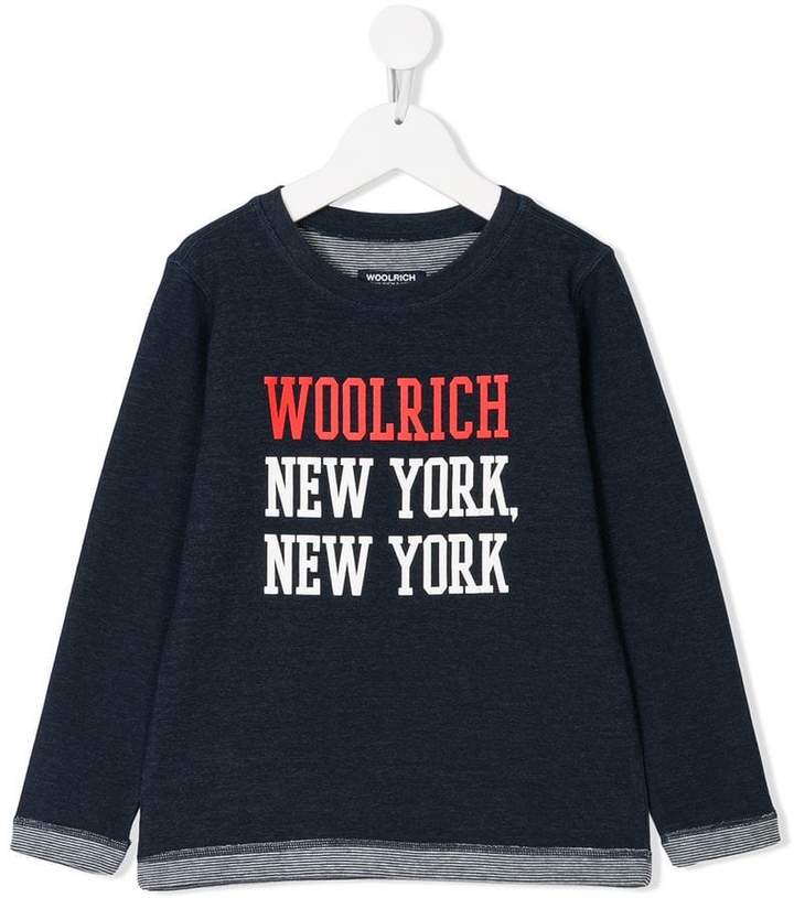 Woolrich Kids New York print sweatshirt