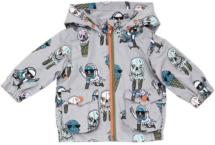 Monster Ice Cream Hooded Nylon Jacket