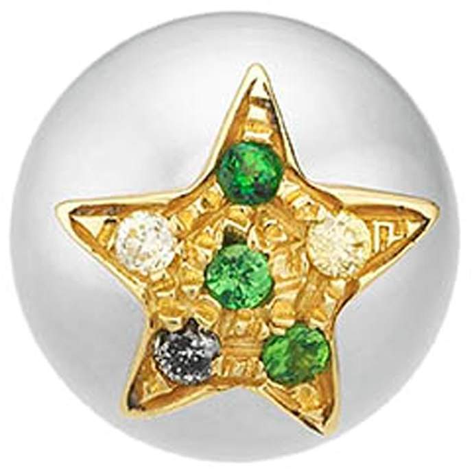 Superstellar Pearl Stud With Pavé Star