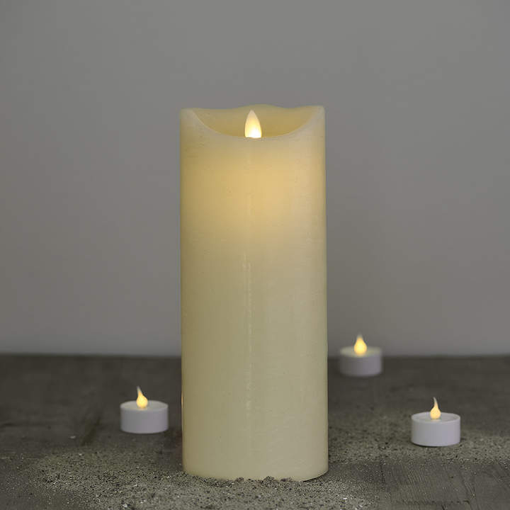 Sirius - Almond Sara Exclusive LED Candle - 25cm