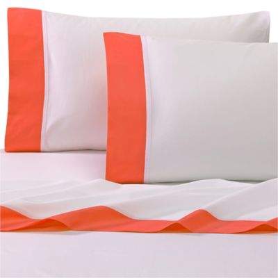 Grace King Pillowcases in Orange (Set of 2)