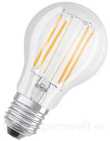 LED-Lampe E27 8,5W, warmweiß, 1.055 Lumen, dimmbar