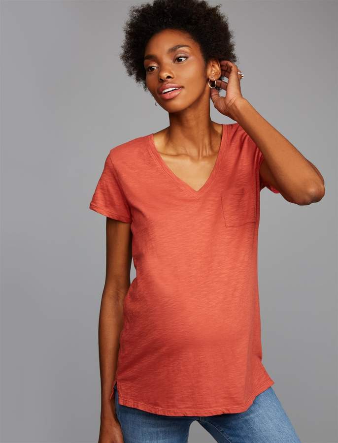 Drop Shoulder Maternity T Shirt
