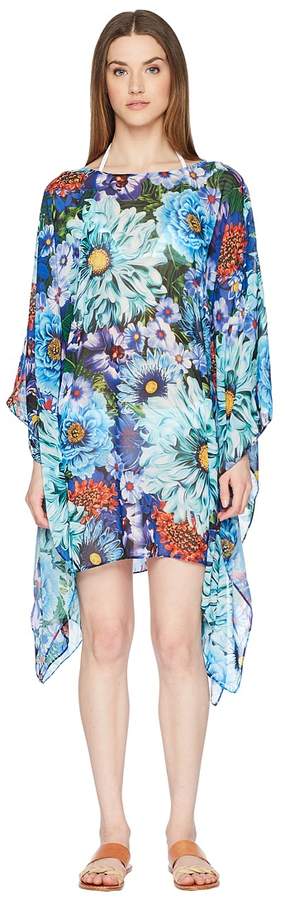 Beach Poncho Printed Georgette Cover-Up