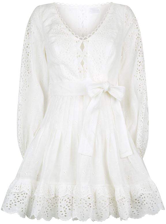 Helm Floral Lace Mini Dress