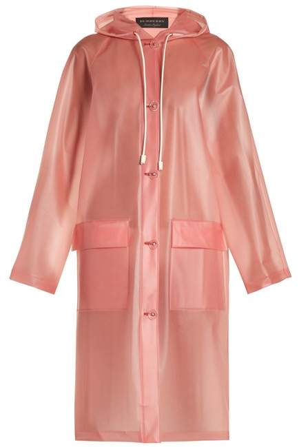 Long-sleeved frosted hooded coat