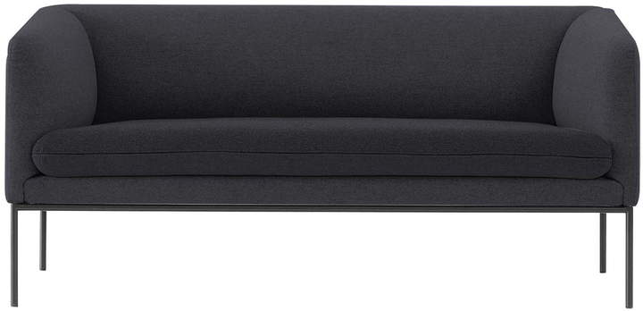 ferm living - Turn Sofa (2-Sitzer), Dunkelgrau (191)