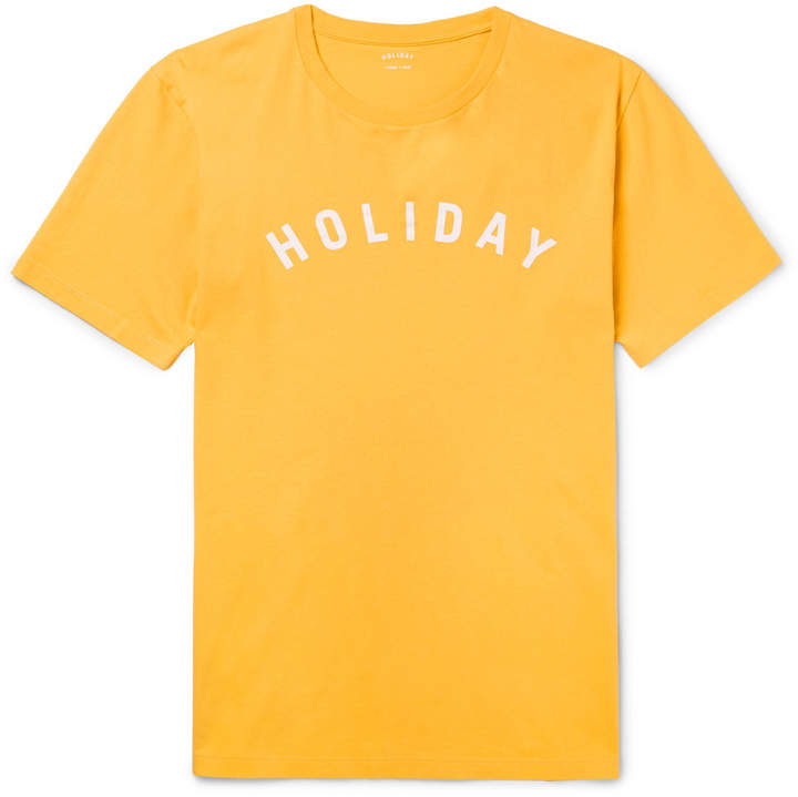 Holiday Boileau Slim-Fit Printed Cotton-Jersey T-Shirt