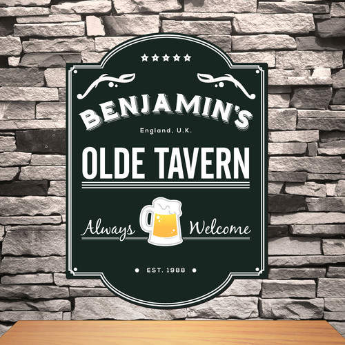 JDS Personalized Gifts Classic Tavern Sign Textual Art