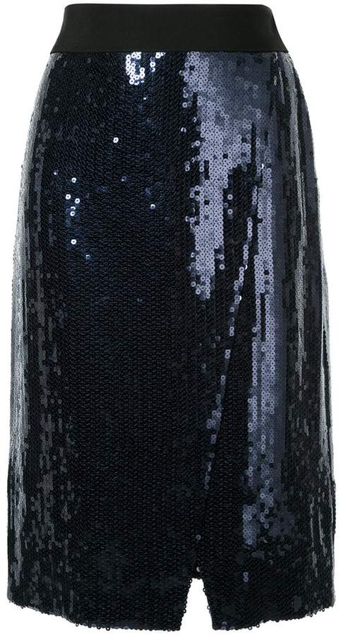 Victoria Victoria Beckham Wickelrock mit Pailletten