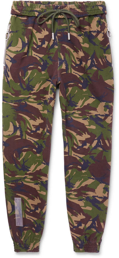 Printed Cotton-Jersey Sweatpants