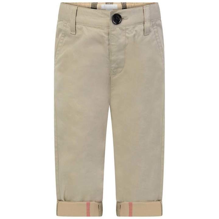 BurberryBaby Boys Beige Ricky Chino Trousers