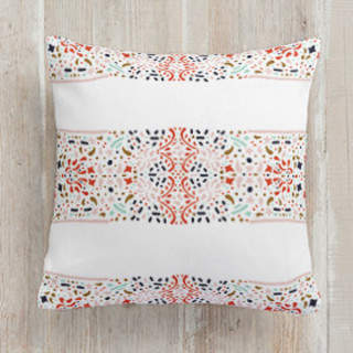 Oriental Stripe Square Pillow