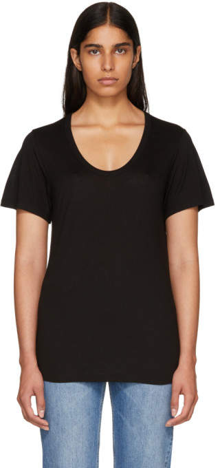 Black Drapey T-Shirt