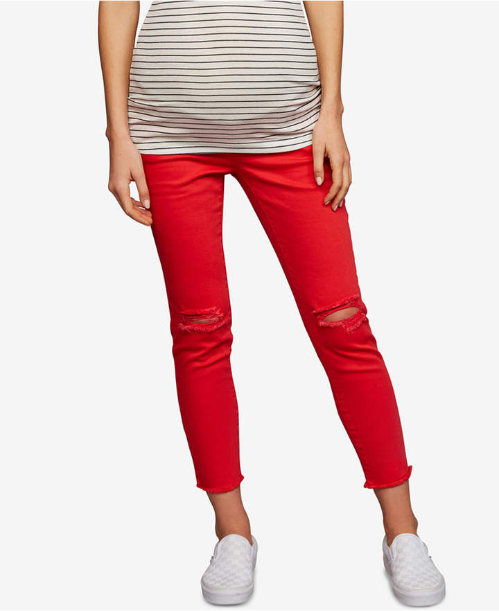 Maternity Distressed Skinny Jeans