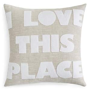 I Love This Place Linen Decorative Pillow, 16 x 16