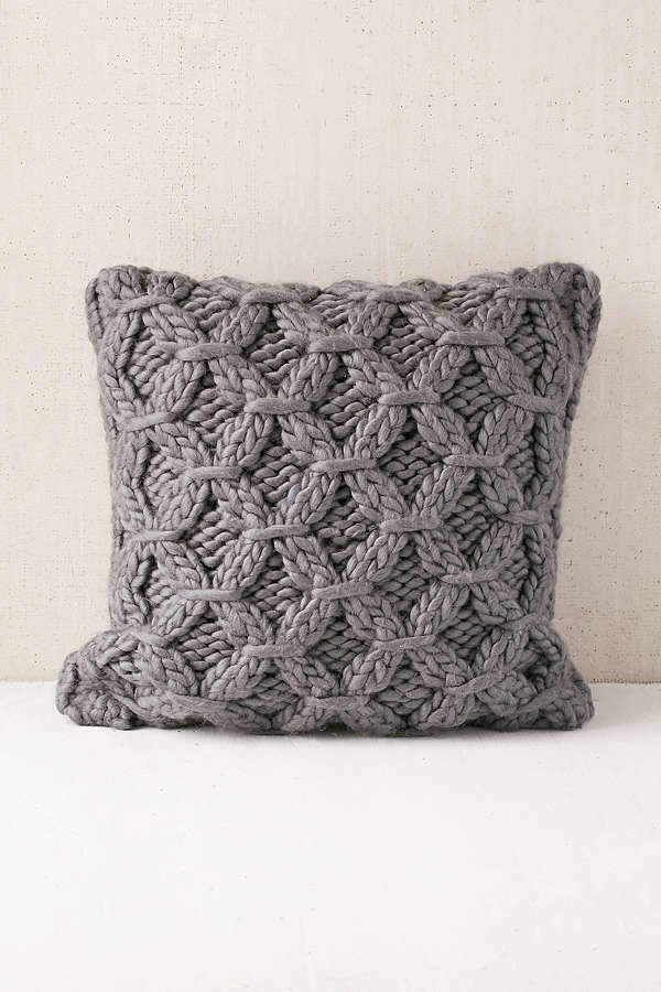 Urban Outfitters Cable-Knit Pillow