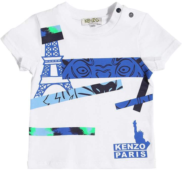 T-Shirt Aus Baumwolljersey Mit Paris-Logodruck