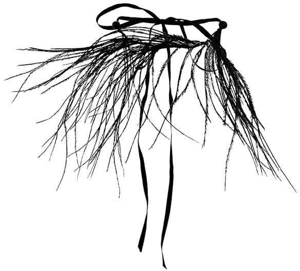 Ann Demeulemeester Blanche feather necklace
