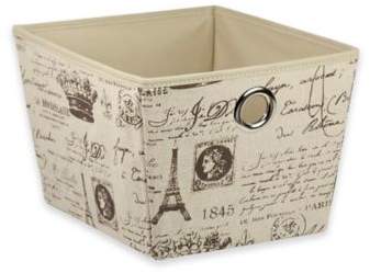 Home Basics® Medium Paris Pattern Storage Tote Box