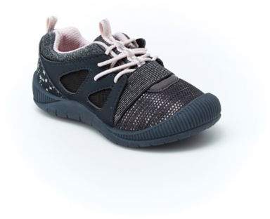 Euphoria Glitter Mesh Sneaker with Bump Toe in Grey/Silver