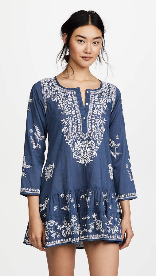 Embroidered Cover Up Dress