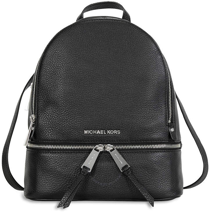 Michael Kors Rhea Leather Backpack - Black - ONE COLOR - STYLE