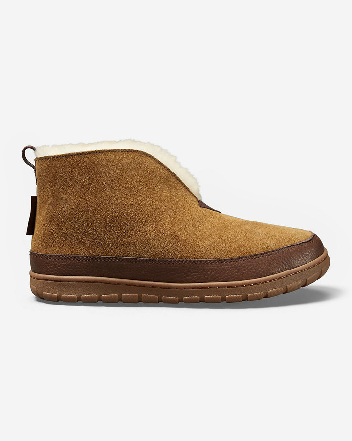 Eddie Bauer Men's Shearling Boot Slippers - ShopStyle