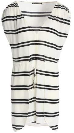 Striped Poplin Cover-Up